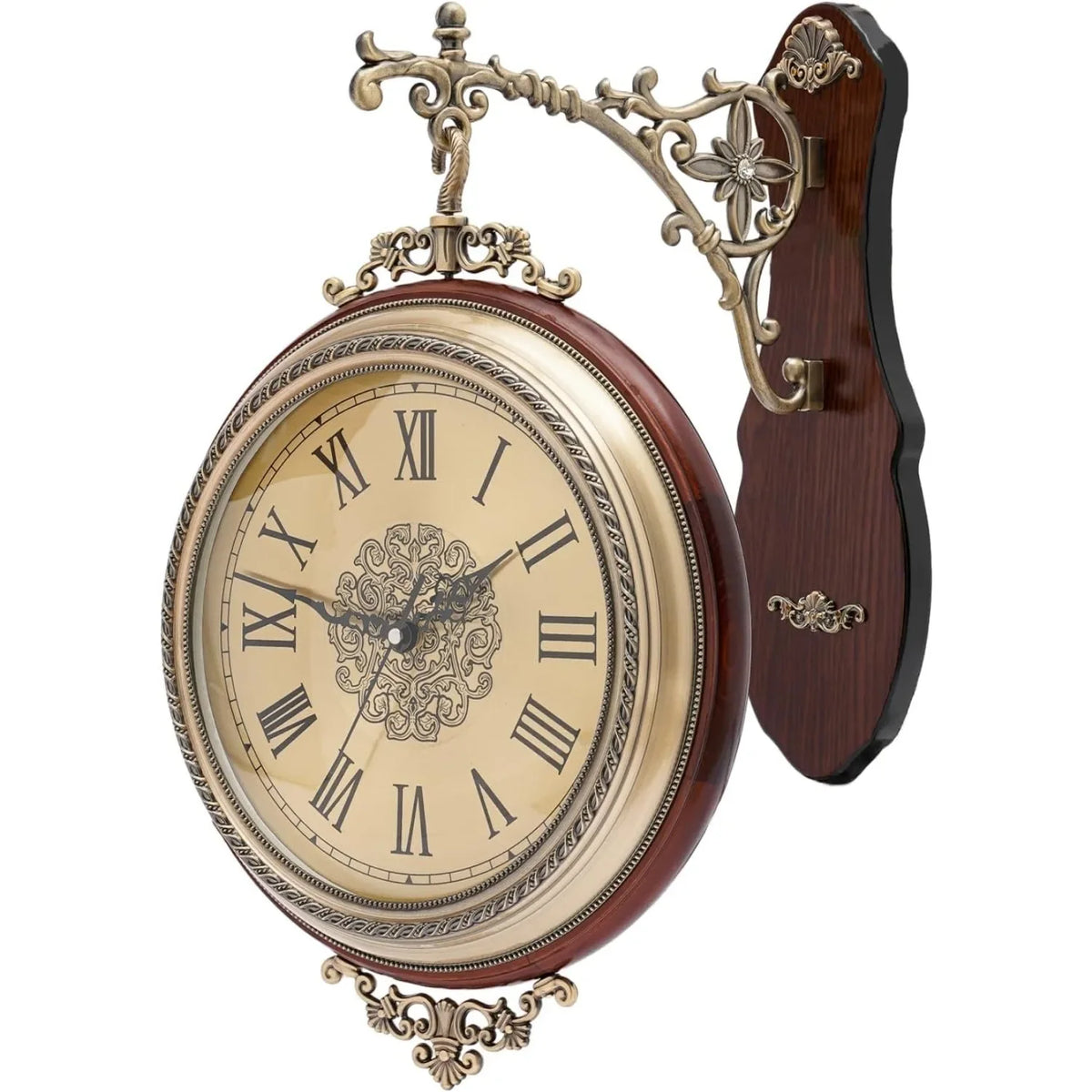 European Style Double Sided Silent Wall Clock