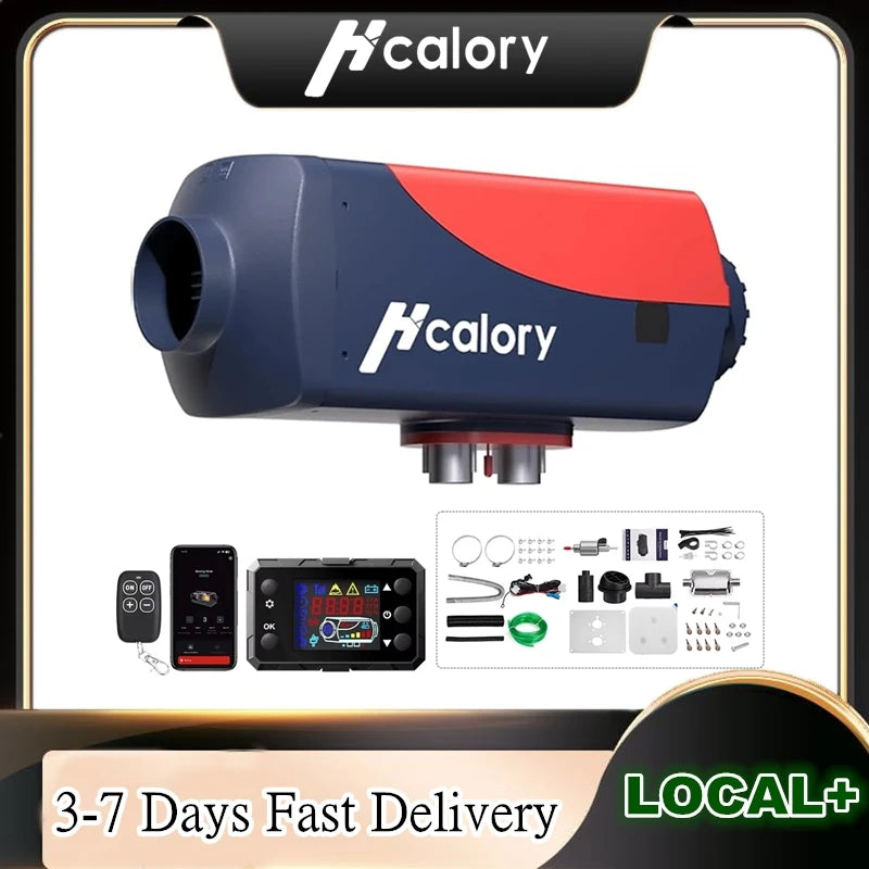 Hcalory 8KW Diesel Air Heater 12V 24V Bluetooth