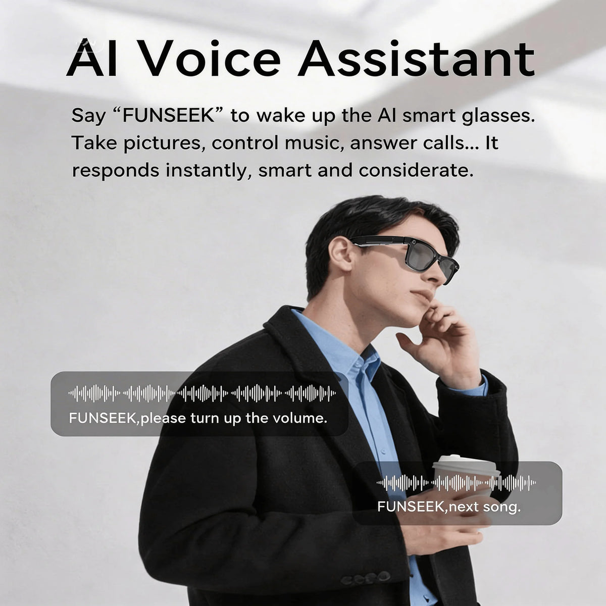 W&O Smart AI Camera Glasses With Translator