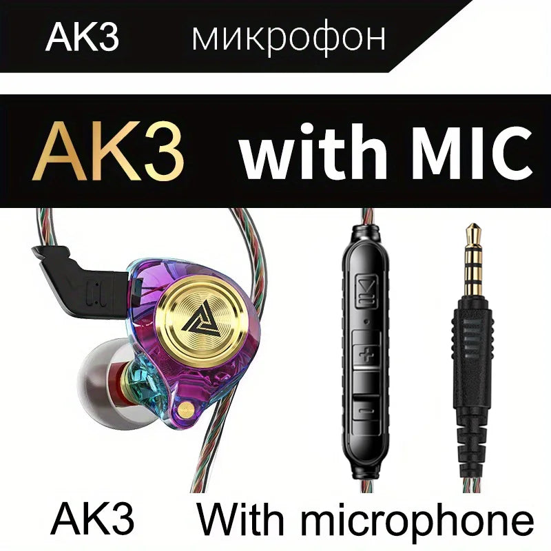 AK3 File Pro Earphones In Ear Monitor Headphones