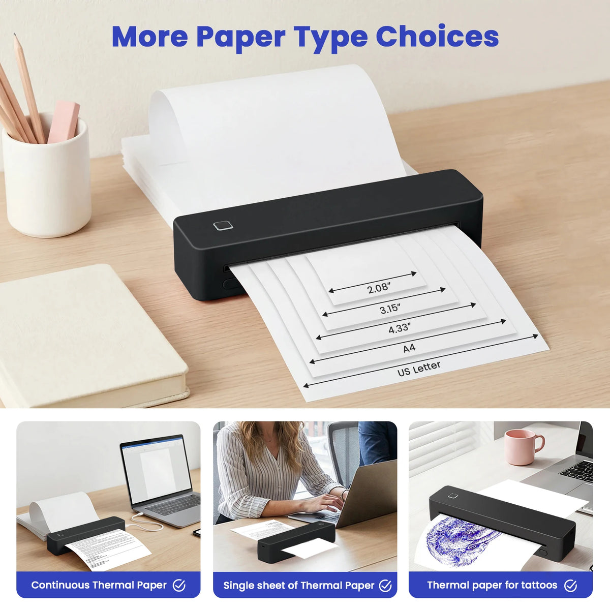 TakeYou Bluetooth Portable Thermal Printer