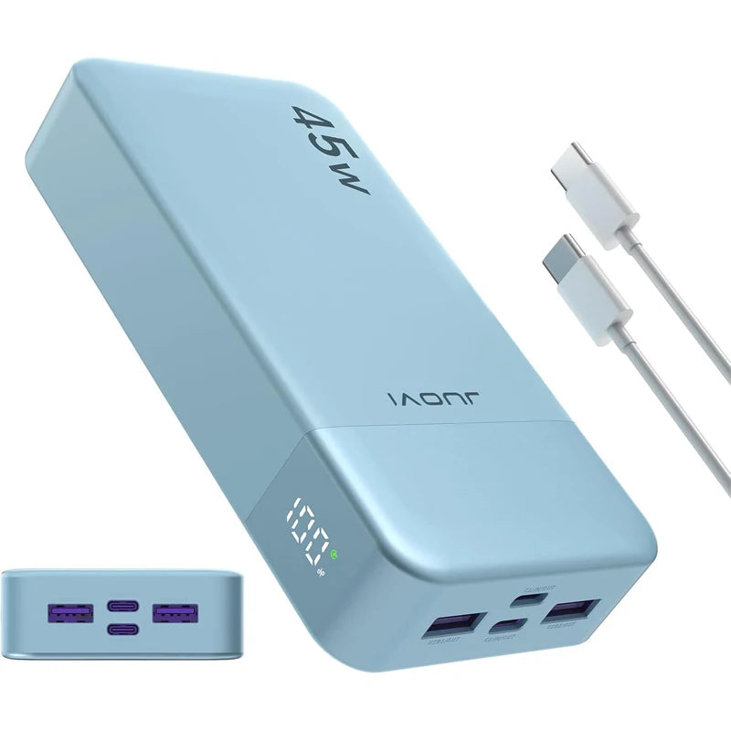 JUOVI 45W Fast Charging Power Bank With LED Display