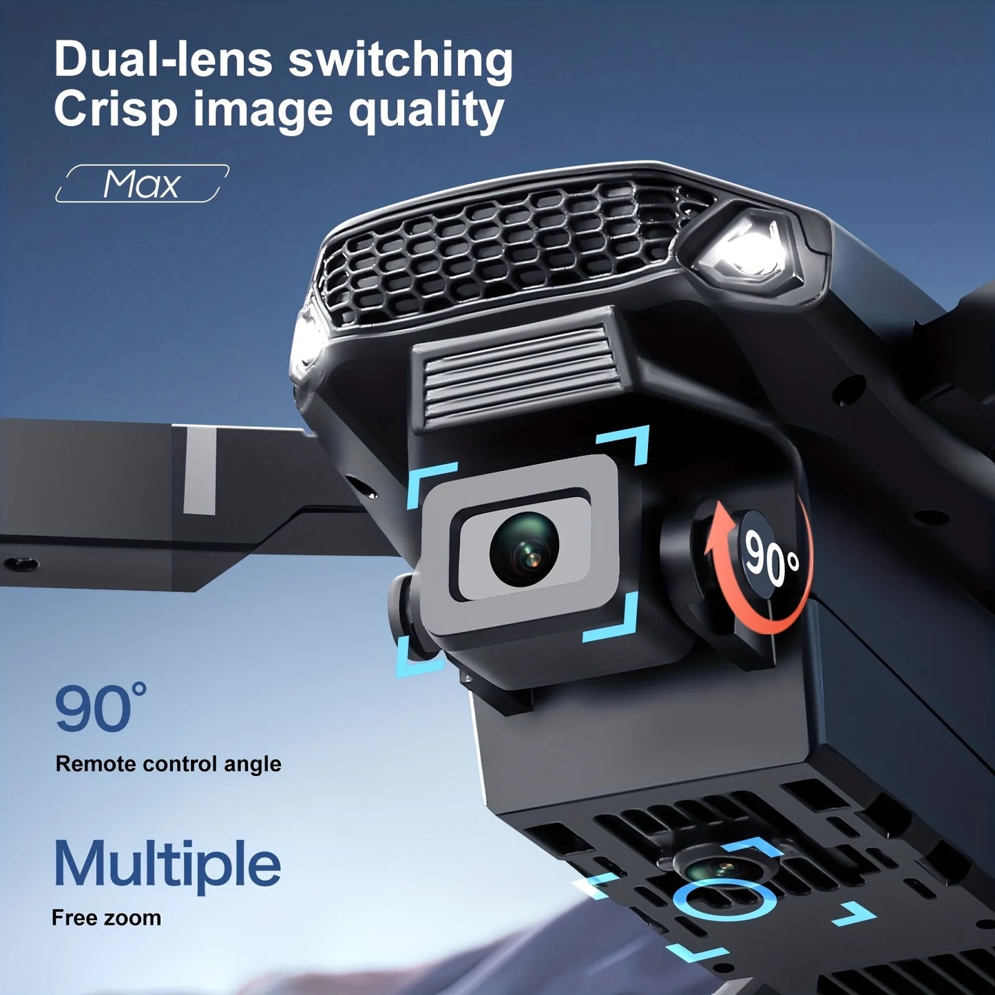 E88Pro Max Foldable Drone With Dual Cameras