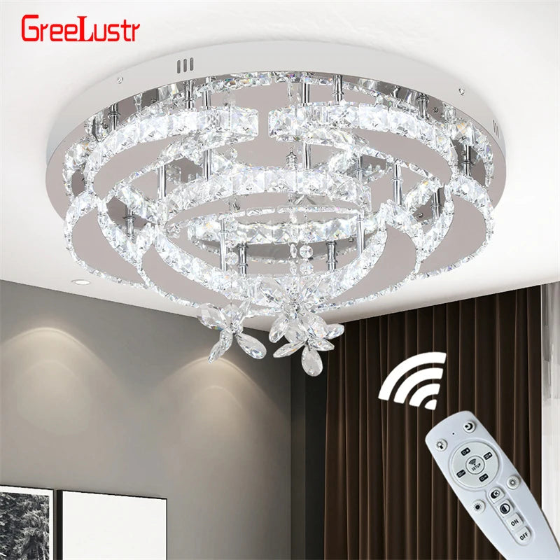 GreeLustr Crystal LED Pendant Ceiling Light Chandelier