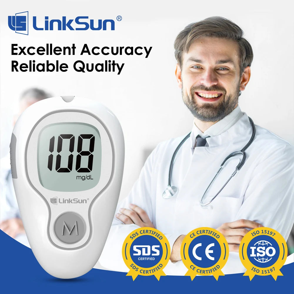 Linksun Blood Glucose Meter G4253 Glucometer Kit