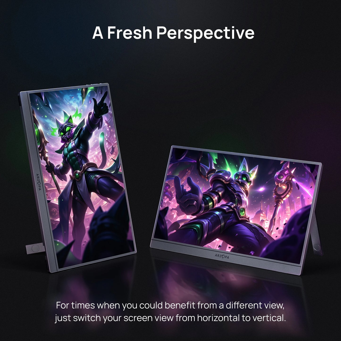 Arzopa 144Hz Portable Monitor 1080p 106 Percent SRGB