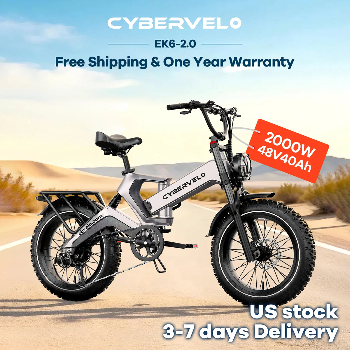 Cybervelo EK6 Max Folding Electric Bike