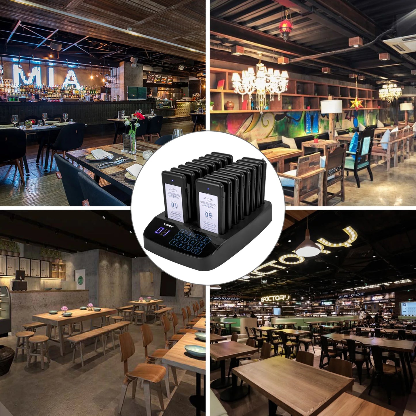 SucceBuy Wireless Restaurant Buzzer Pager For Guest Paging