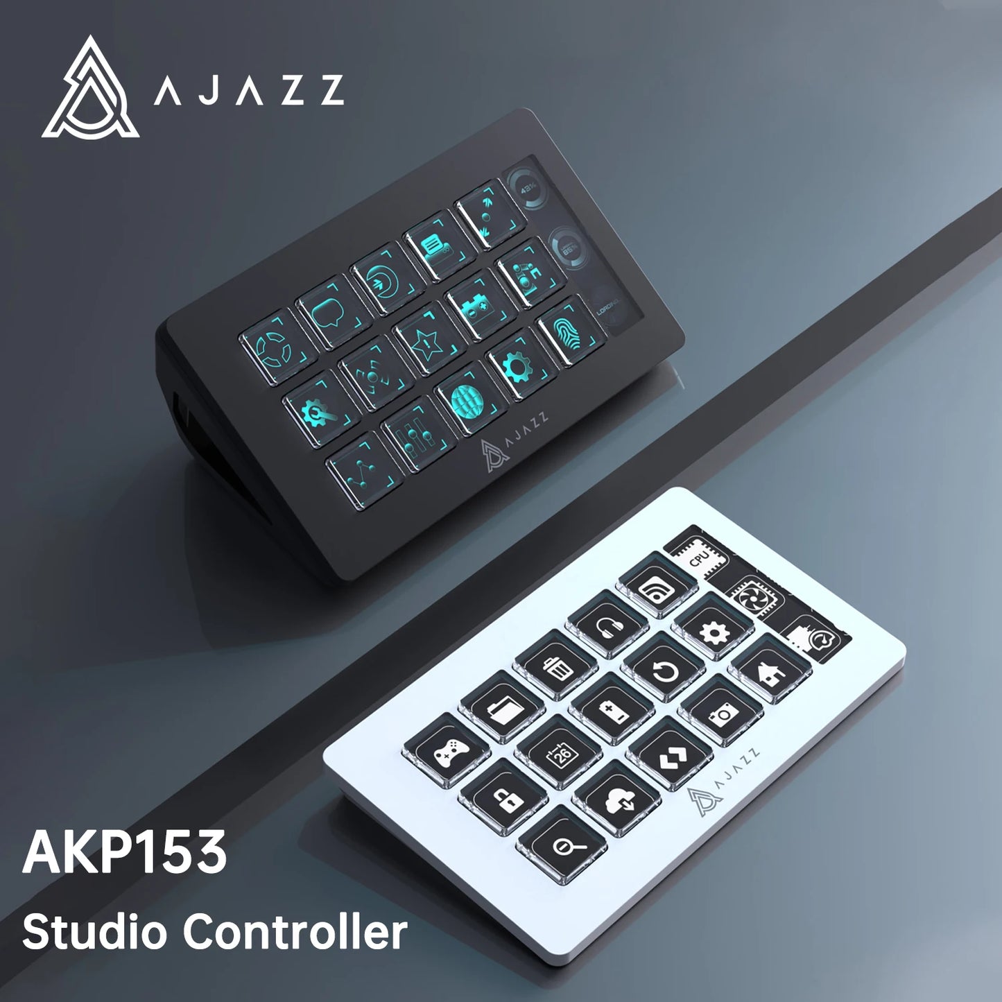 Ajazz AKP153 Streaming Studio Controller With 15 Macro LCD