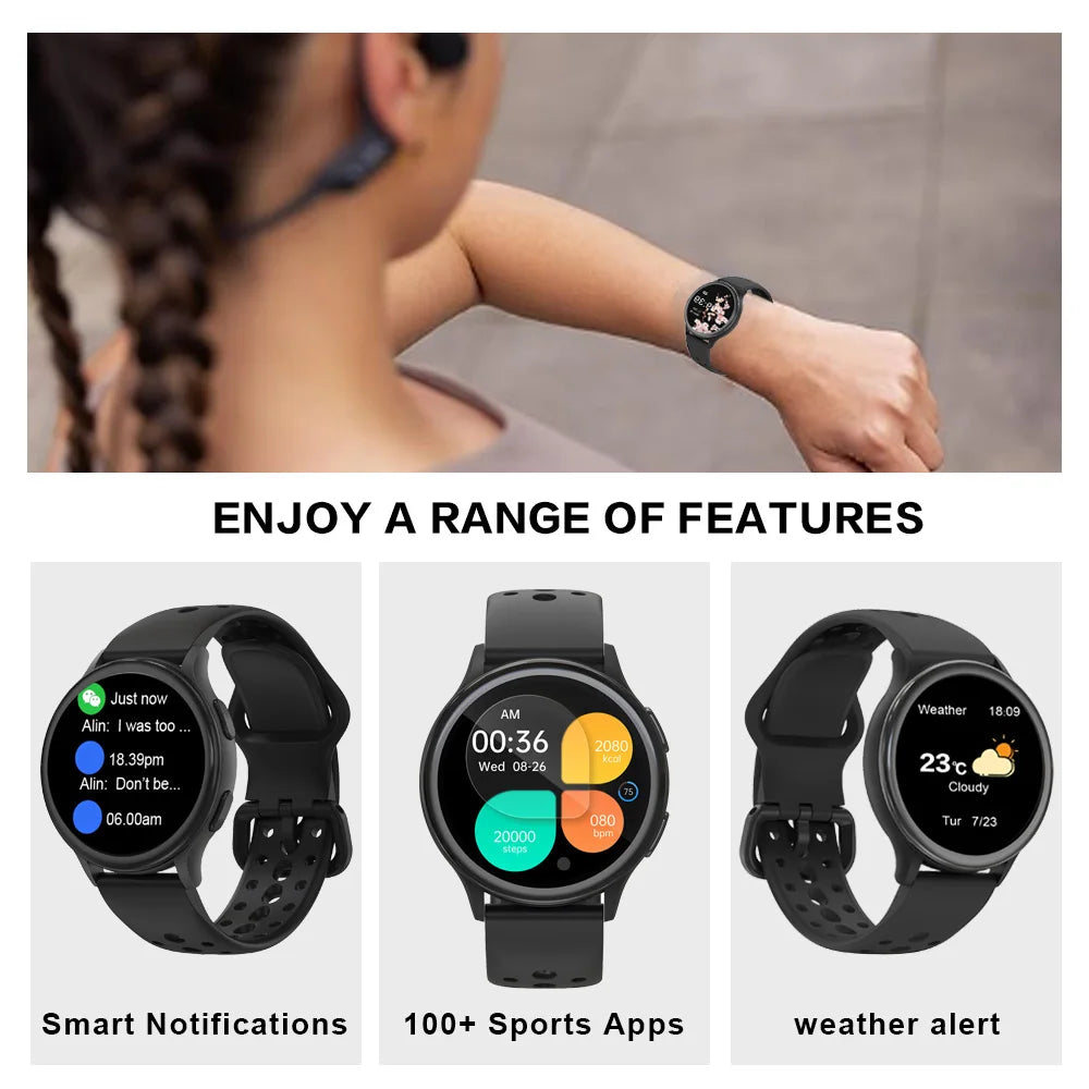 Smartwatch for Women Fitness Tracker for iPhone and Android