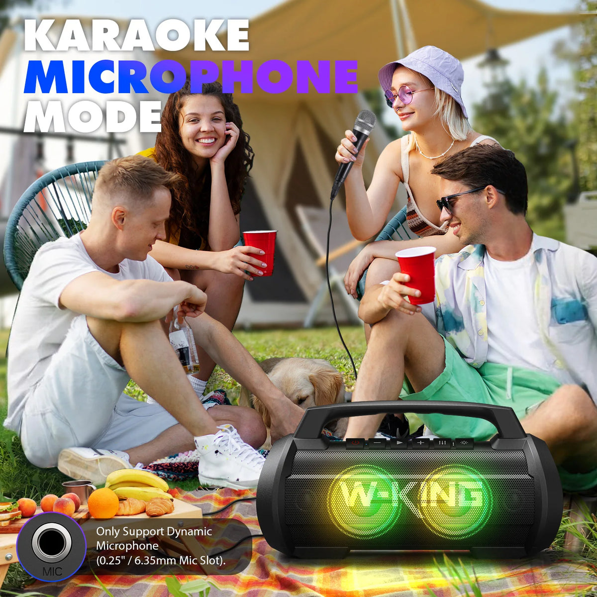 W-King 70W RMS Bluetooth Portable Waterproof Speaker