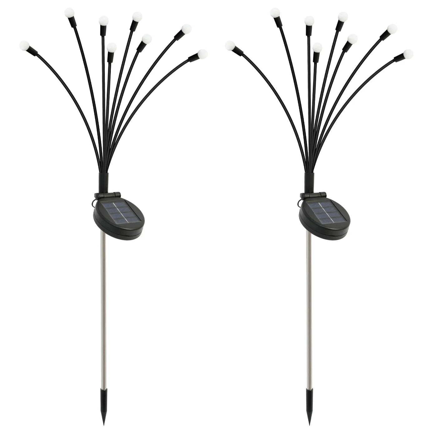 8-Head Solar Firefly Lights Outdoor Garden Pathway Decor