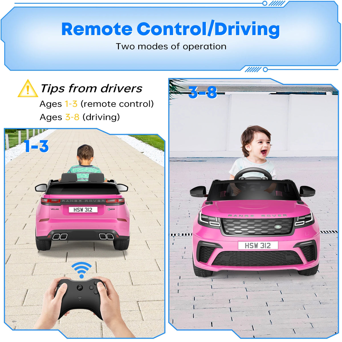 HobbyLane 12V Electric Ride On Car With Remote Control