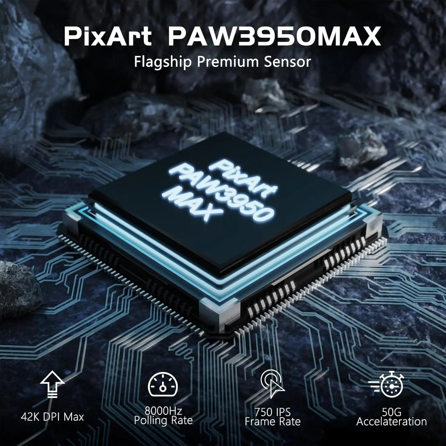 Attack Shark R6 Wireless Gaming Mouse PAW 3950 Sensor