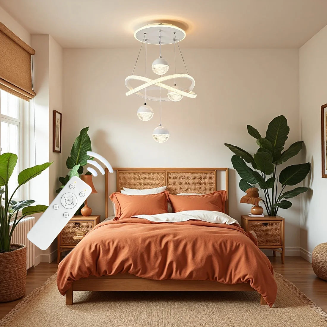 Modern LED Pendant Light With Spherical Heads