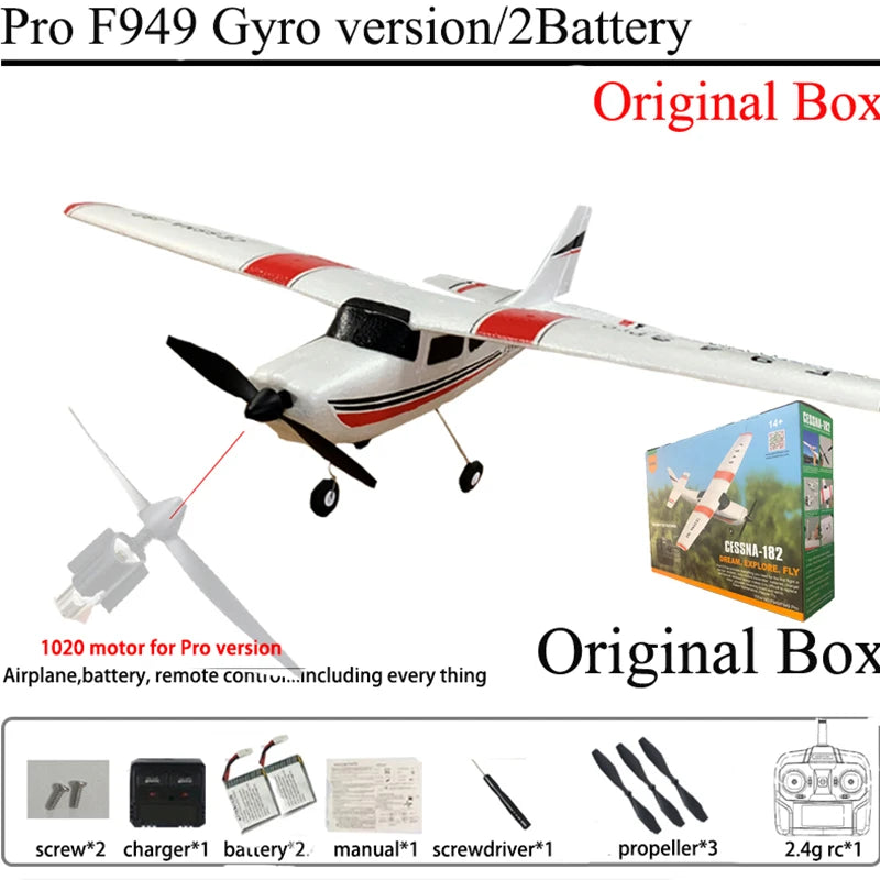 WLtoys F949 RC Airplane 3D6G Gyro