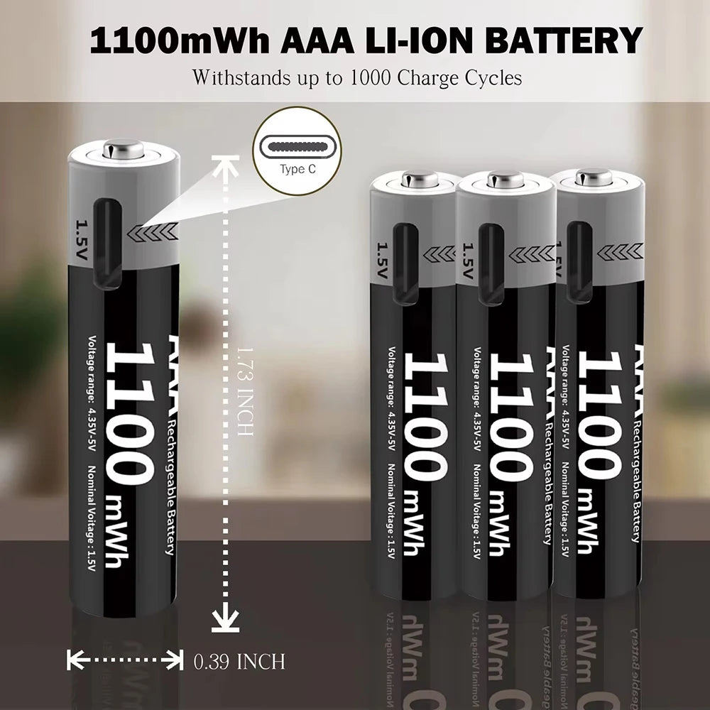 Kuugro Usb Rechargeable Lithium Battery