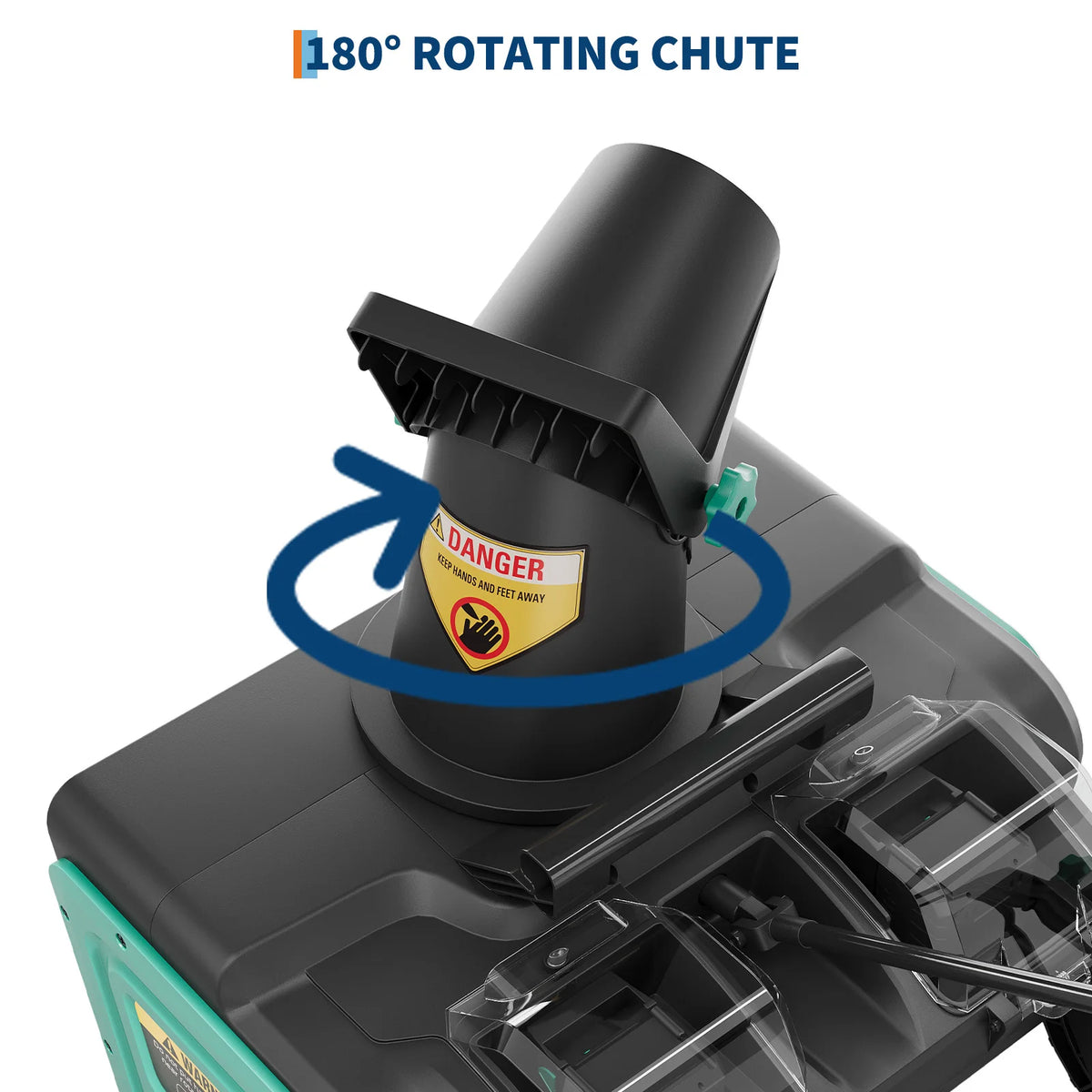 Electric Snow Blower With Brushless Motor And Safety Lock