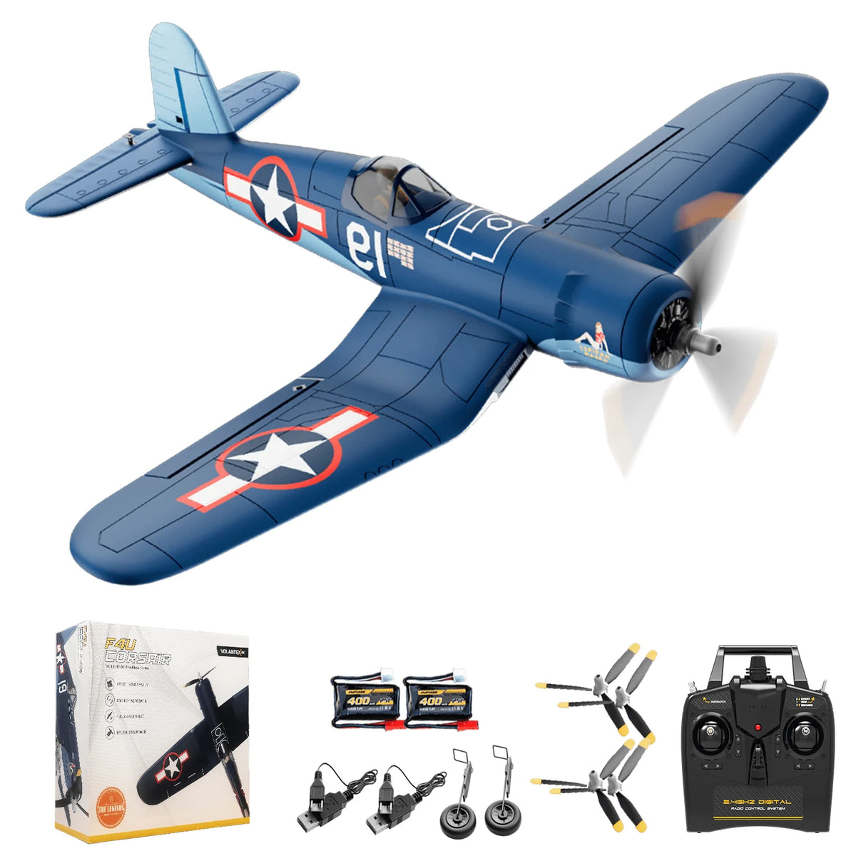 Volantexrc F4U Corsair Brushless 4CH RTF RC Plane