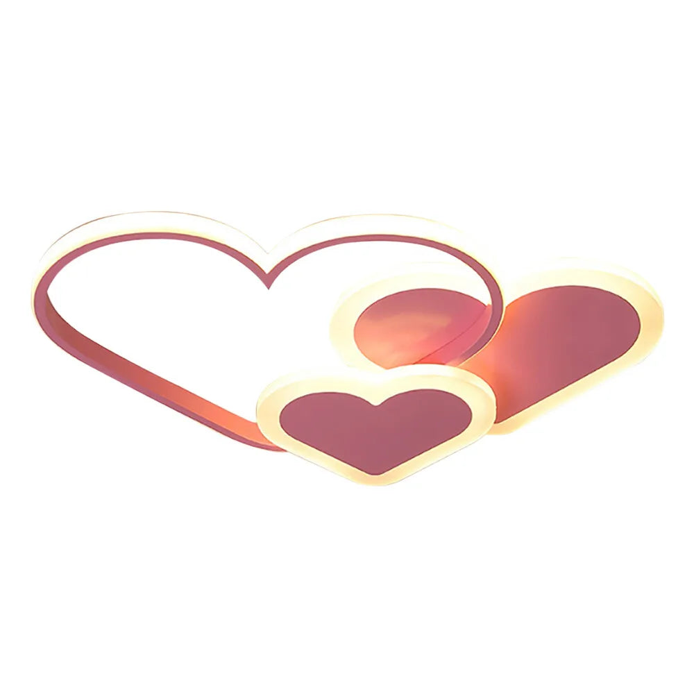 Heart Shaped LED Ceiling Lamp with Remote Control