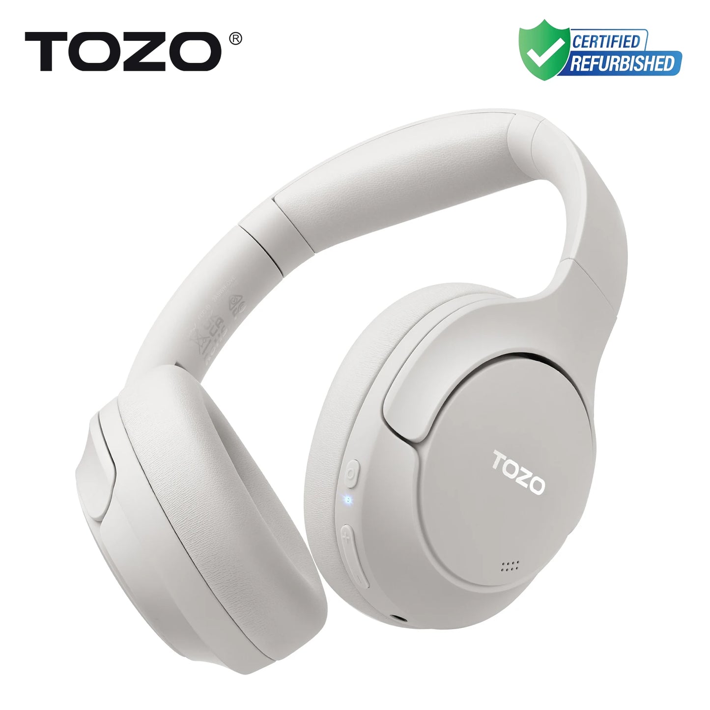 TOZO Hi Res Over Ear Headphones With Mic Hybrid ANC