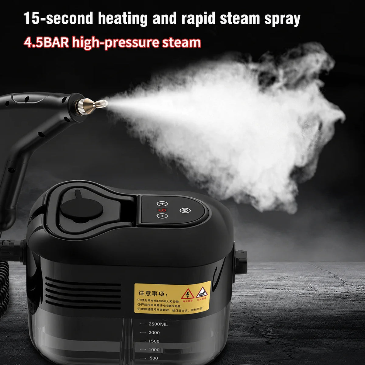 Handheld Multifunctional Steam Cleaner With Smart Control