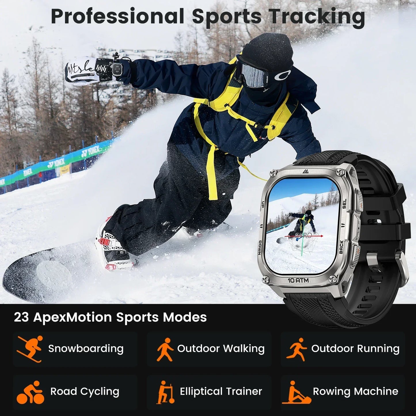 KOSPET Tank M4 Smartwatch With GPS And Offline Maps