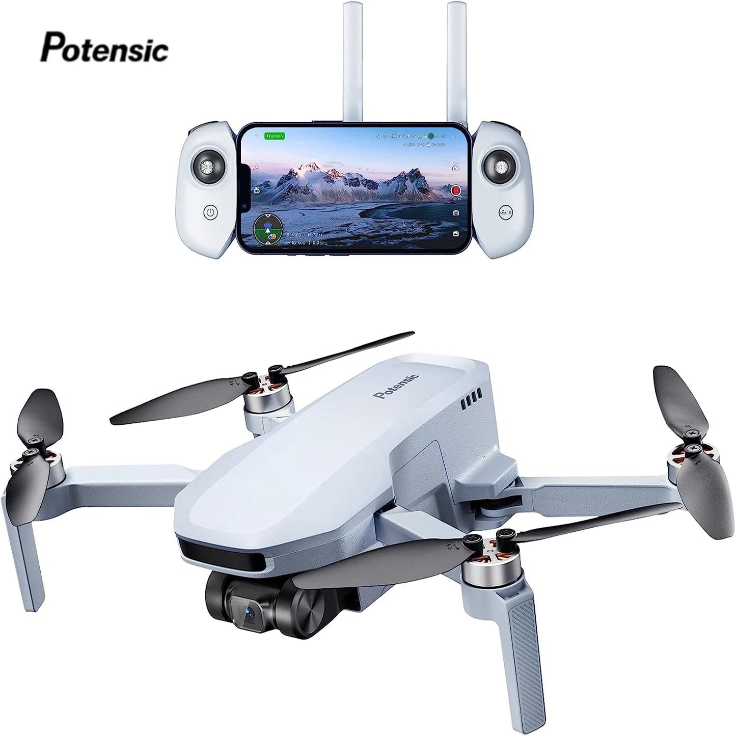 Potensic GPS Drone Auto Return 4K Gimbal EIS Atom SE