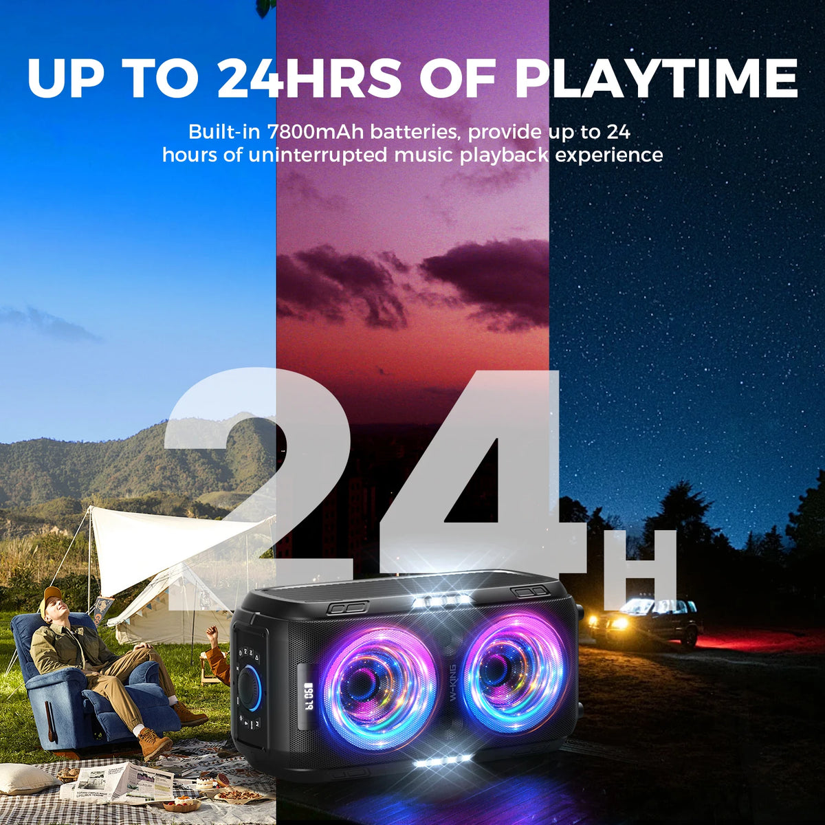W-KING Portable Bluetooth Speaker