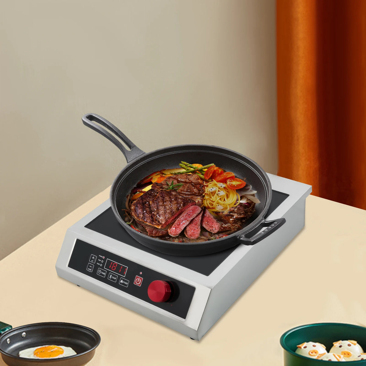 Sweetmile 3500W Stainless Steel Induction Cooktop