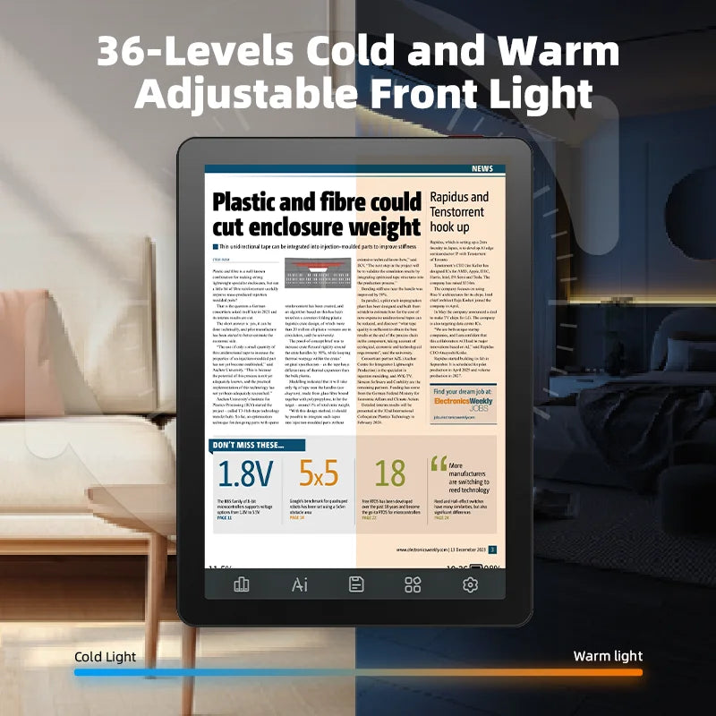 Bigme B6 Ebook Reader Android 14 Front Light