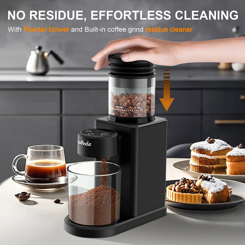 KIRAINAFLY Conical Burr Coffee Grinder 25 Settings Espresso