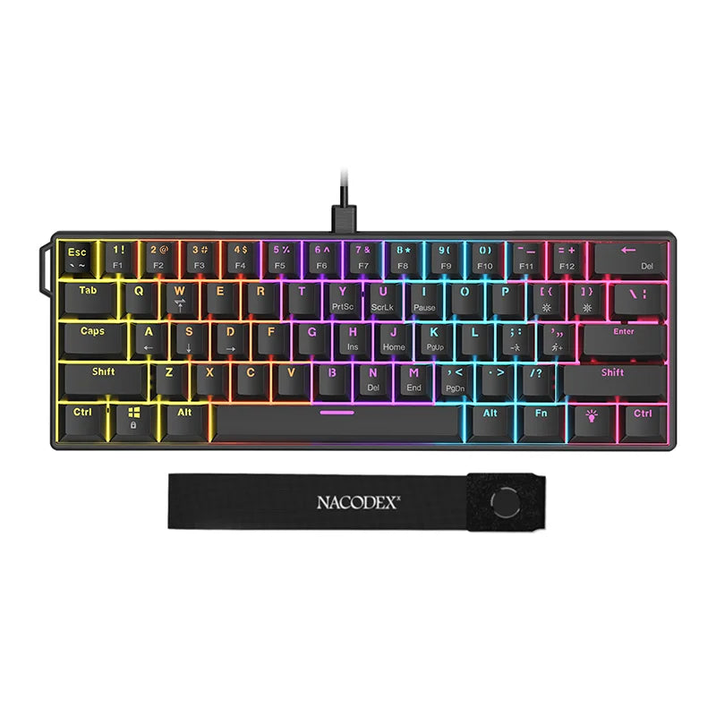 Ajazz NK61 RGB Wired Mechanical Keyboard 61 Keys