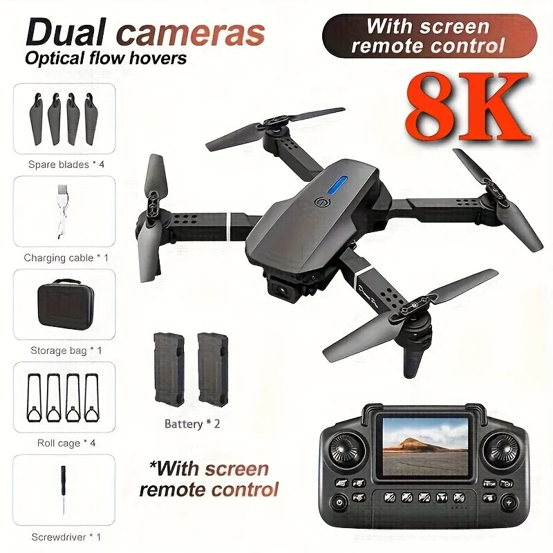E88Pro Max Foldable Drone With Dual Cameras