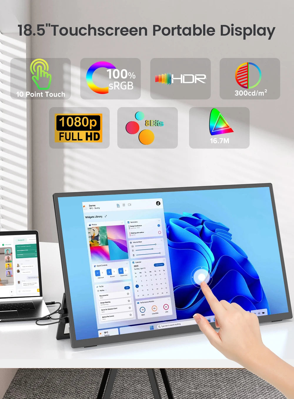 Uperfect Portable Touchscreen Gaming Display 120Hz
