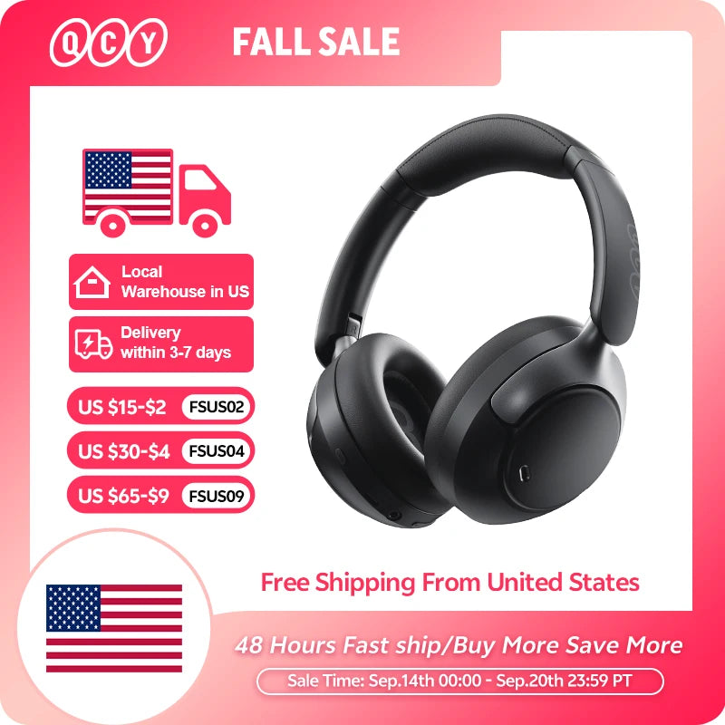 QCY H3 Pro Wireless Over Ear Headphones Featuring LDAC