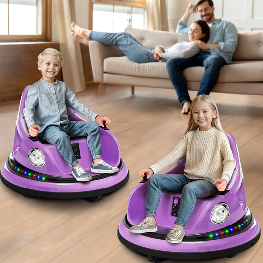 HiMiss Kids Electric Bumper Car Ride On Toy