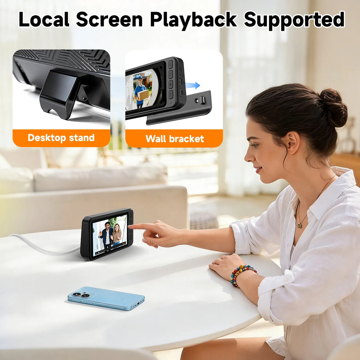 Wireless Video Doorbell Camera With Night Vision