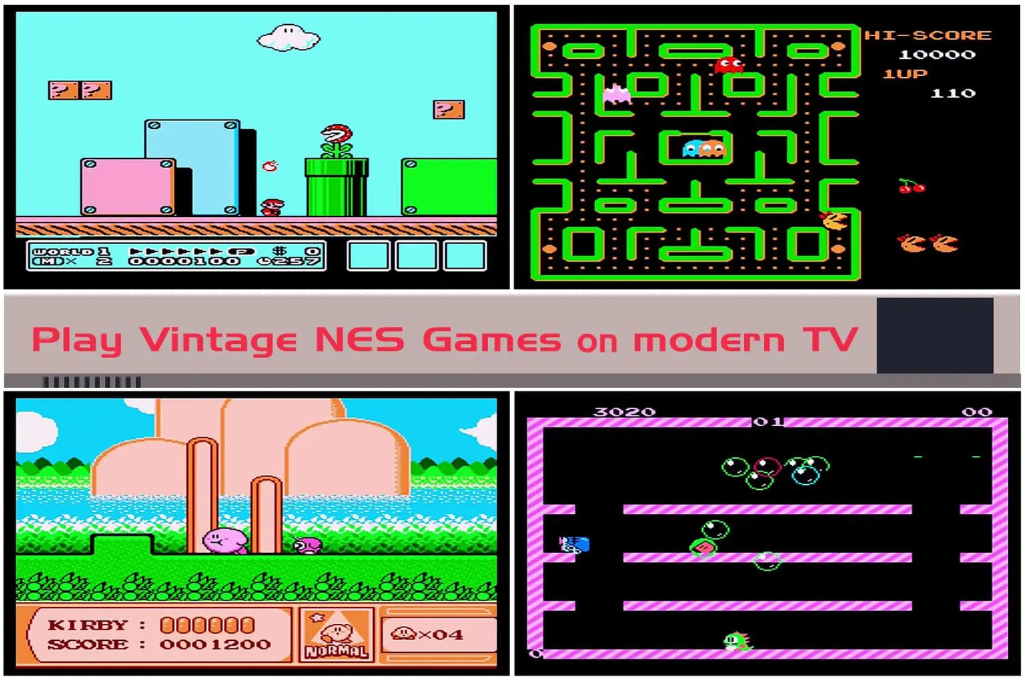 Retro Game Console With AV Output And Wired Controllers