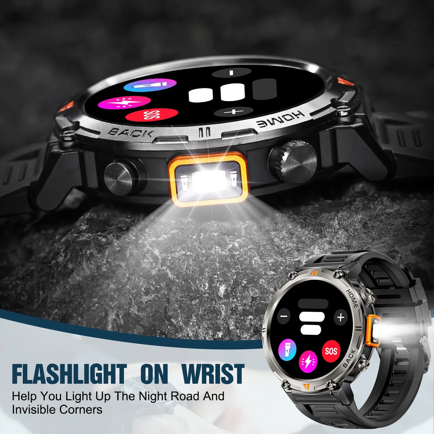 EIGIIS KE3 Smartwatch Men Health Monitor Bluetooth