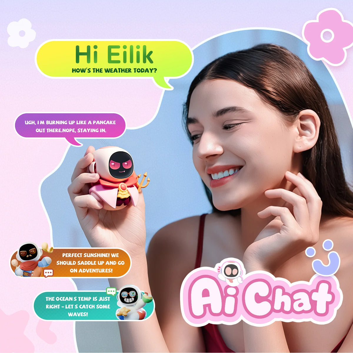 Energize Lab Eiliko AI Companion Pendant Toy