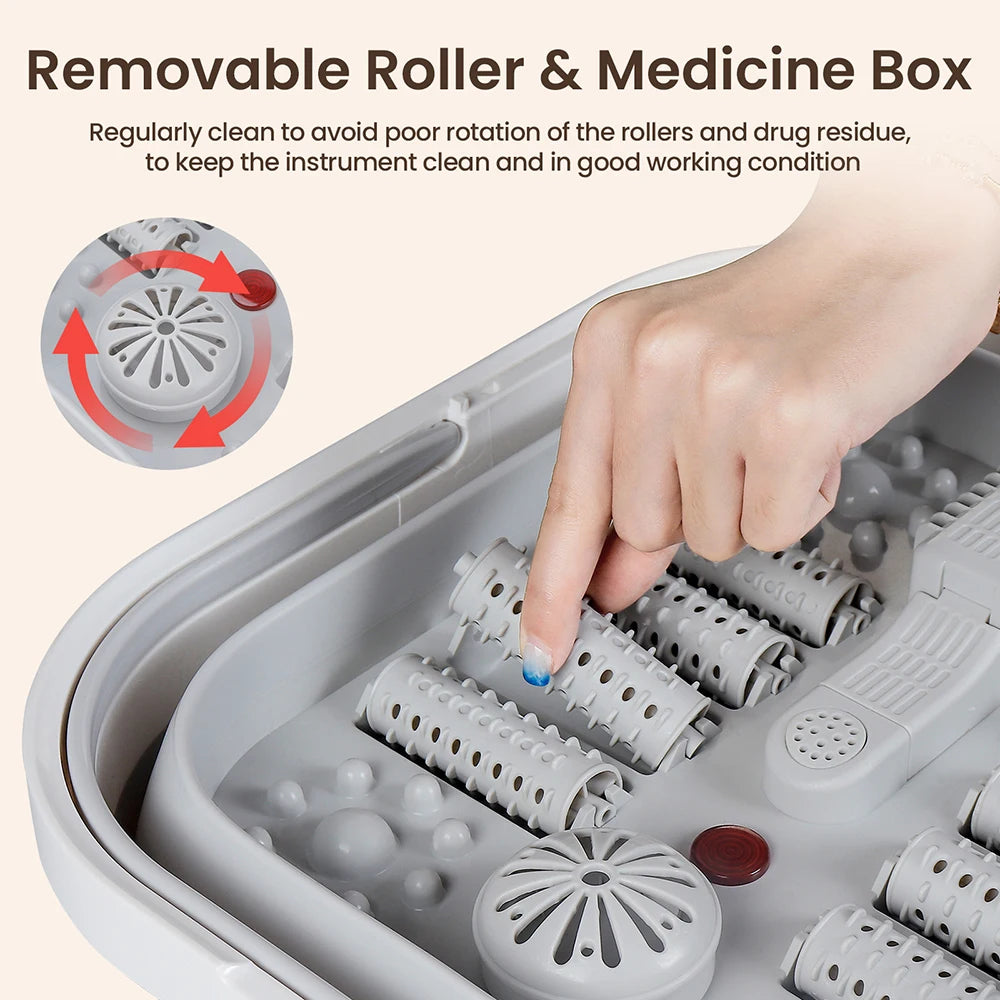 Foreverlily Portable Thermostatic Foldable Foot Massage Tub