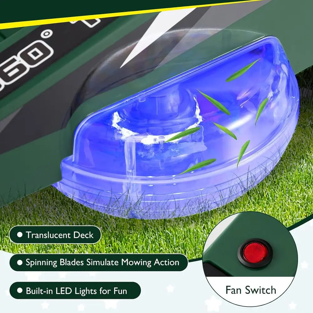 Realistic Kids Toy Lawn Mower With LED Lights