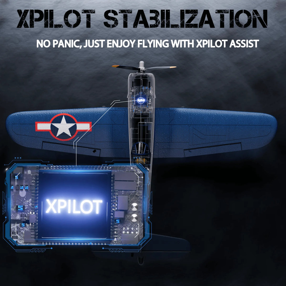 Volantexrc F4U Corsair Brushless 4CH RTF RC Plane