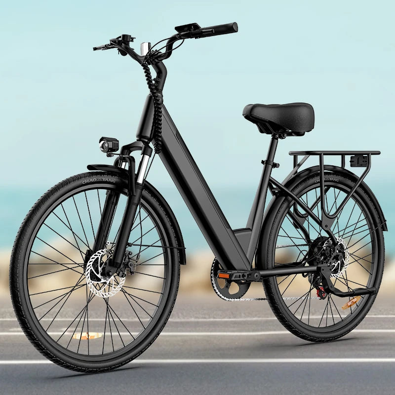 URLIFE E26 Electric City Bicycle With Hydraulic Disc Brakes