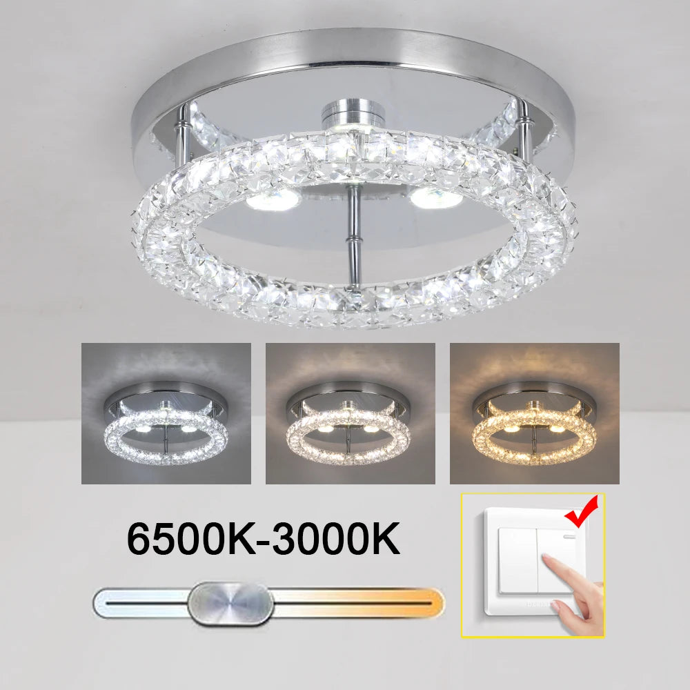 Vetrulus Modern K9 Crystal LED Ceiling Chandelier