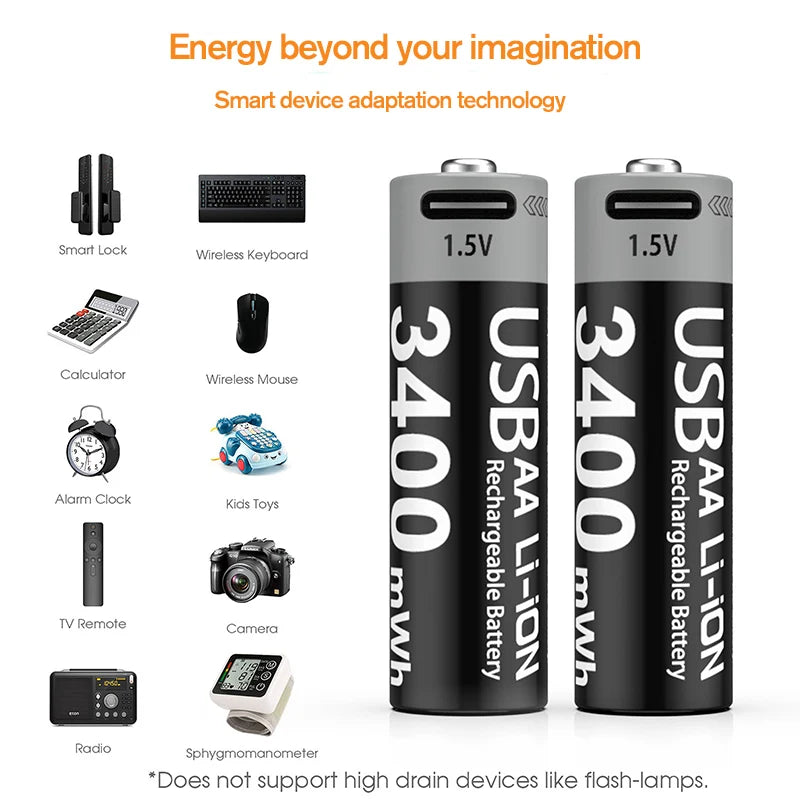 Kuugro 1.5V Rechargeable Lithium Battery For Hunting Camera
