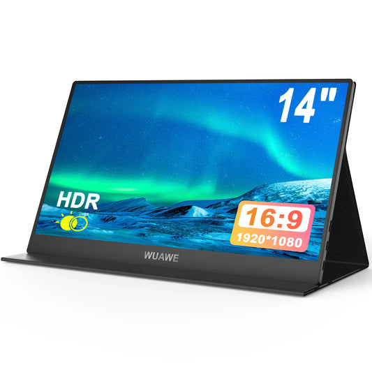 WUAWE Portable Monitor USB C HDMI Travel Display