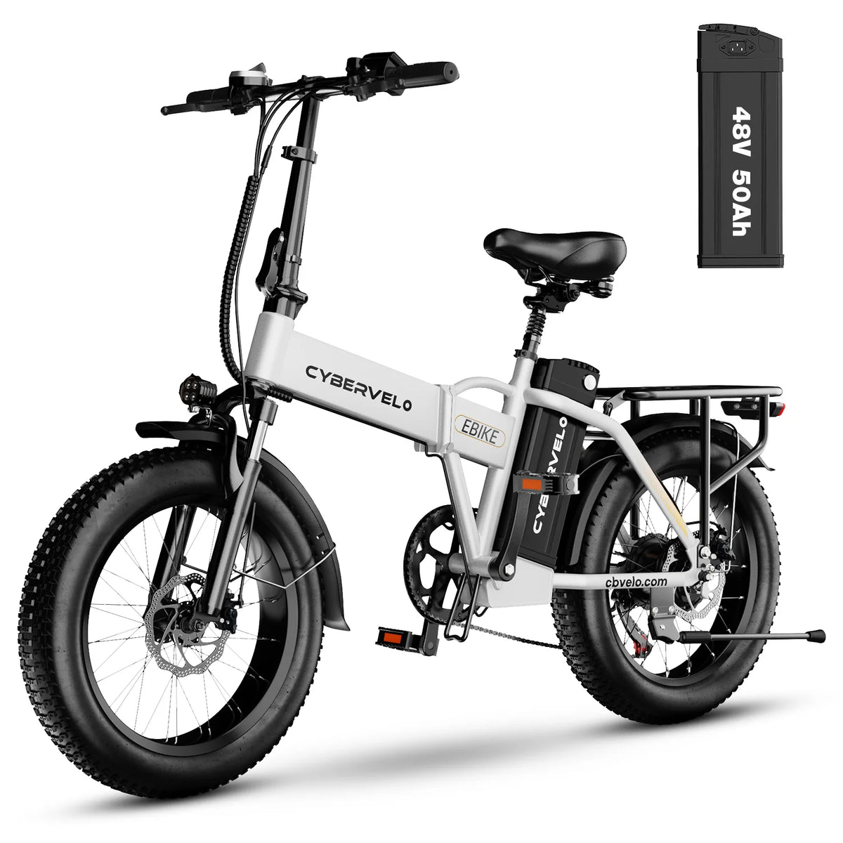 Cybervelo Folding Fat Tire Electric Bike