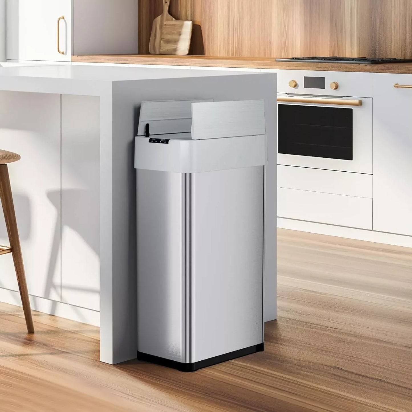 HOMFA Motion Sensor Trash Can Automatic Smart Kitchen Bin